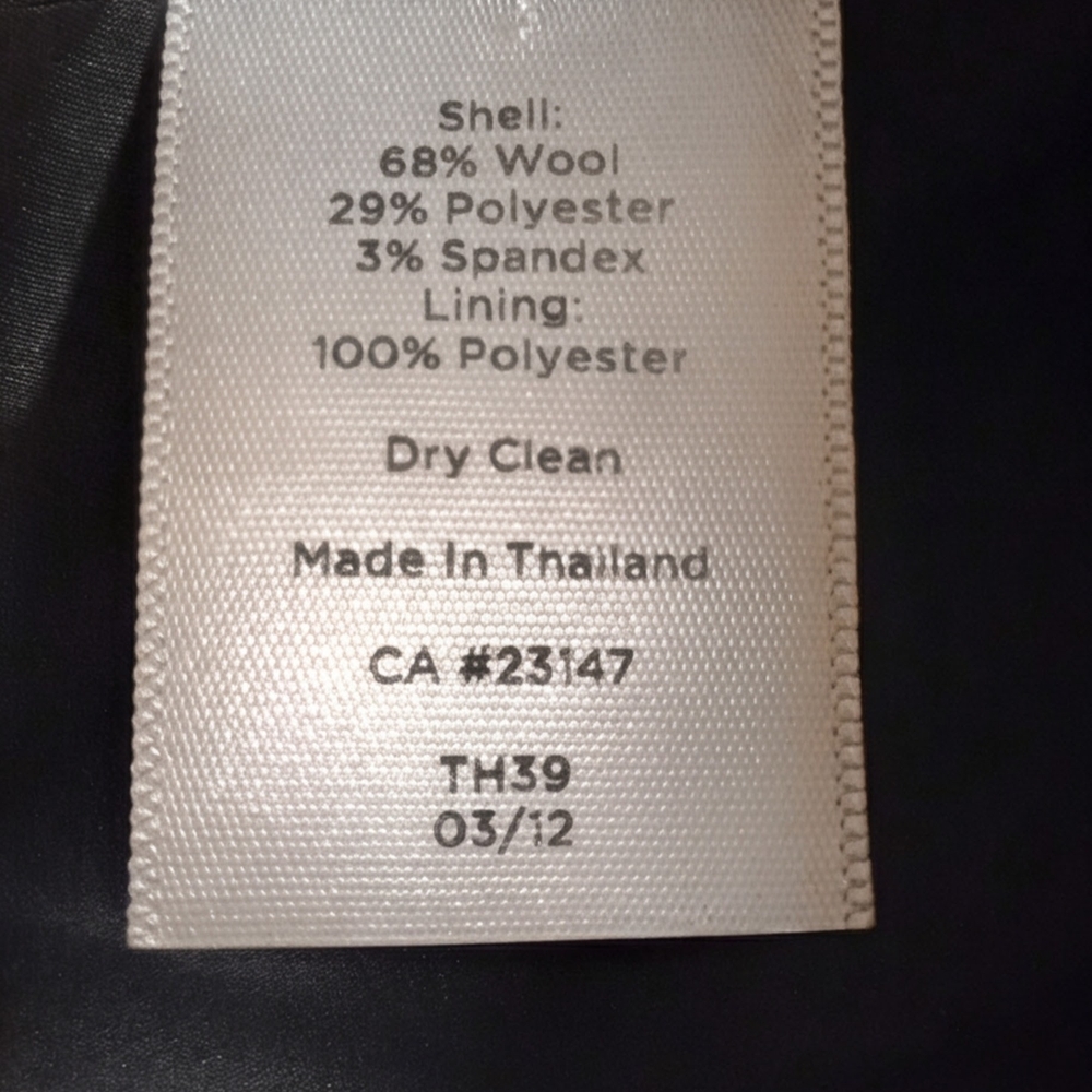 Talbots Charcoal Herringbone Blazer - Picture 5 of 5